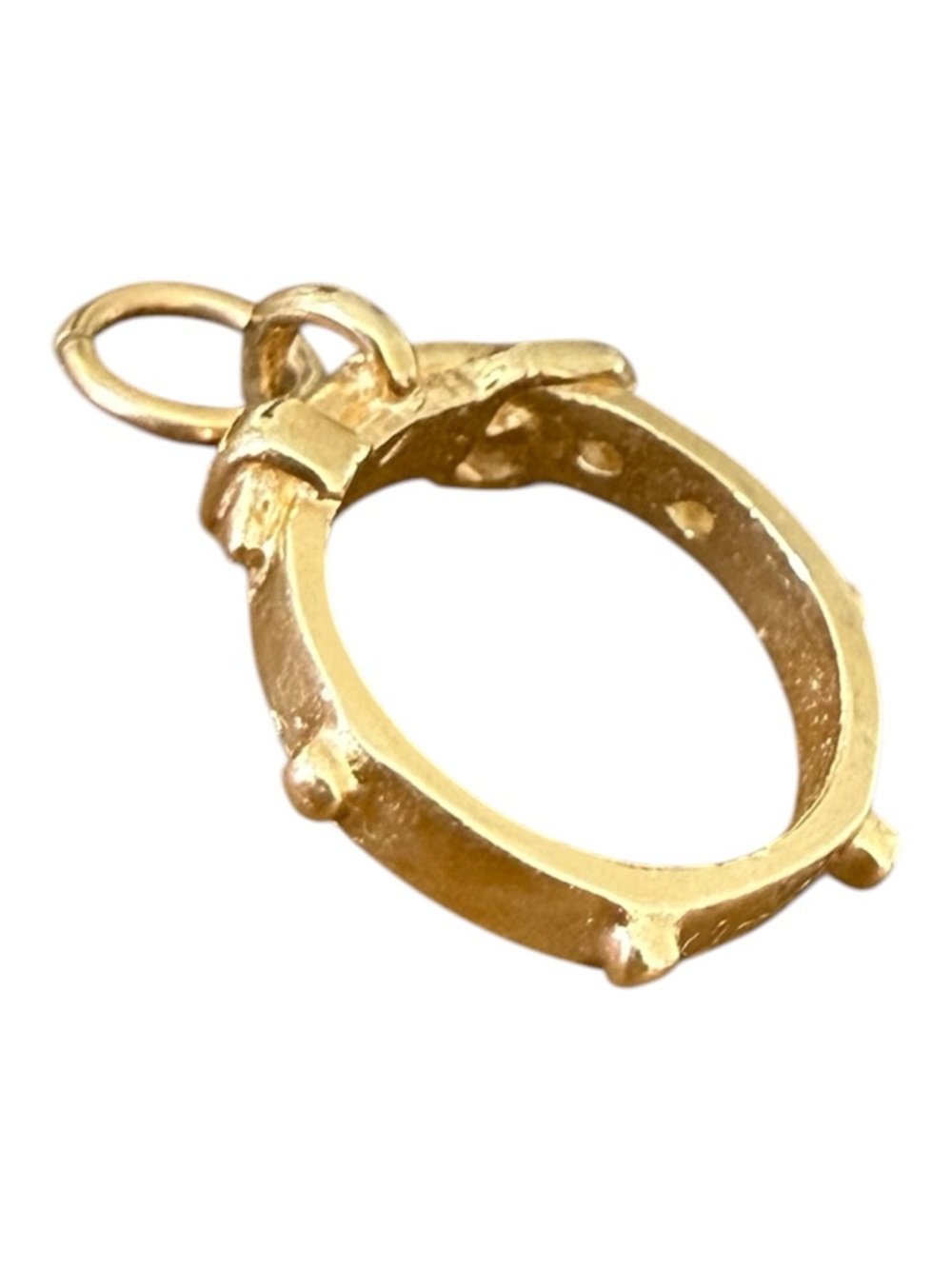 14k Gold Dog Collar Charm - Picture 2 of 4